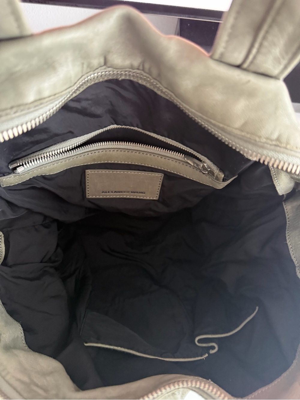 Alexander Wang Lambskin Trudy Zip Around Leather Tote Bag - Picture 8 of 9